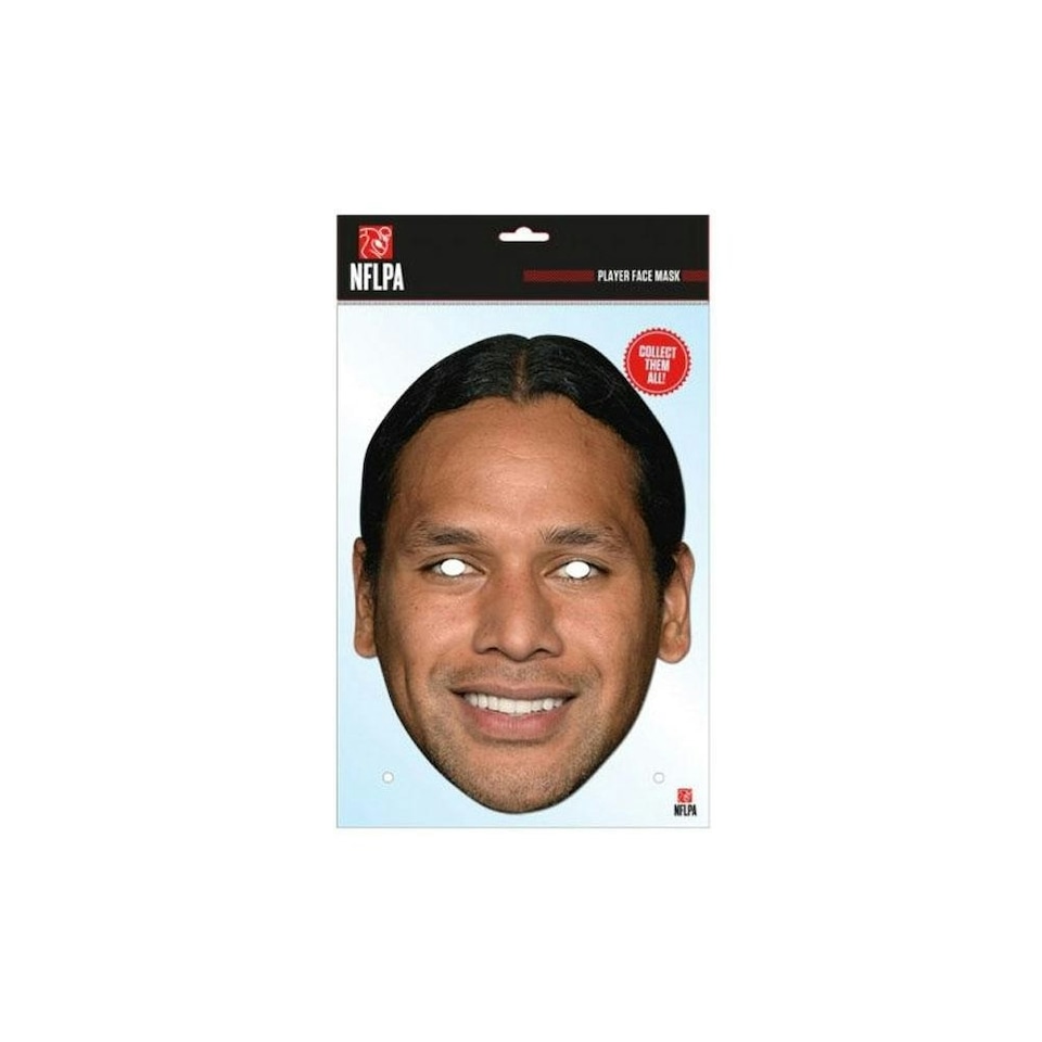 image 1 of NFLPA Troy Polamalu Mask - Multicoloured - One Size