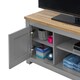 image 3 of Lisbon TV Unit  1 Door Shelf Grey & Oak