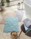 image 3 of Geometric Design Non-Slip Bath Mat - Blush