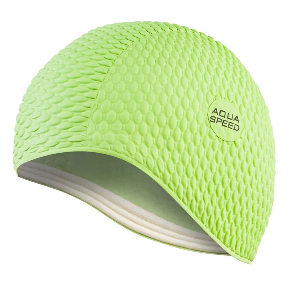 image 1 of Ladies Bombastic Swimming Cap | Long Hair Soft Latex Comfortable Fit Cap | Green | Lime | One Size | 1