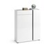 image 2 of FURNICOMP Athens 2 Door 1 Drawer White Gloss and Anthracite 20 Pair Shoe Cabinet