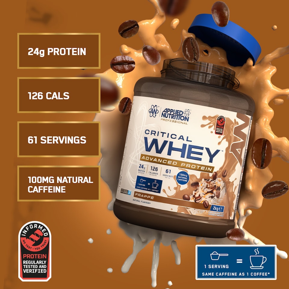 image 1 of Applied Nutrition Critical Whey Advanced Protein Powder - Frappe - 61 Servings