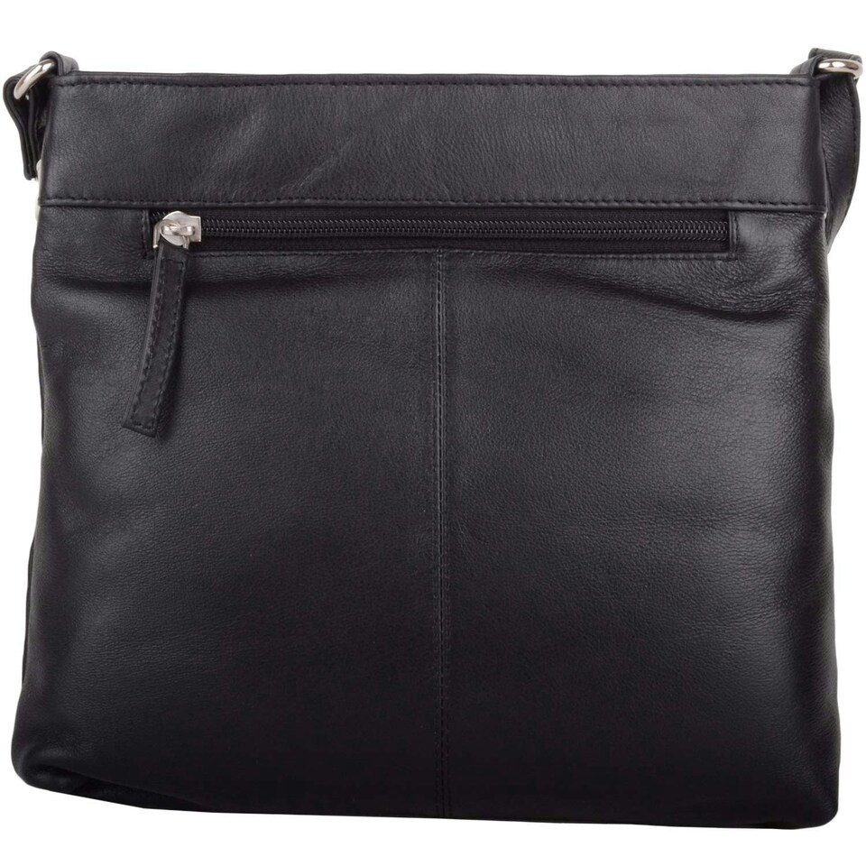image 1 of Smart Genuine Leather Cross Body / Shoulder Bag Multi Black | Black/White