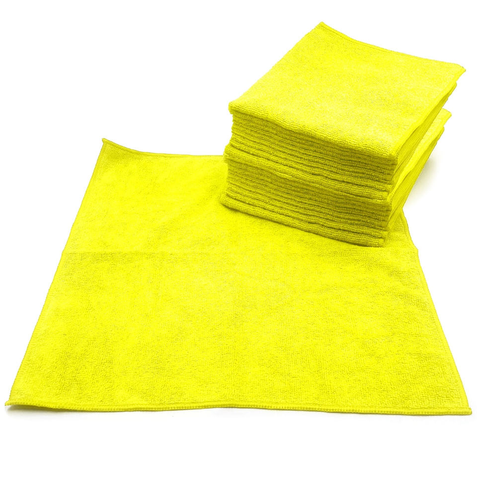 image 1 of Microfibre Cleaning Cloth 40x40cm Super Absorbent Lint Free Microfiber Cloths Cleaning for Home, Kitchen, Mirrors, Car - Pack of 20