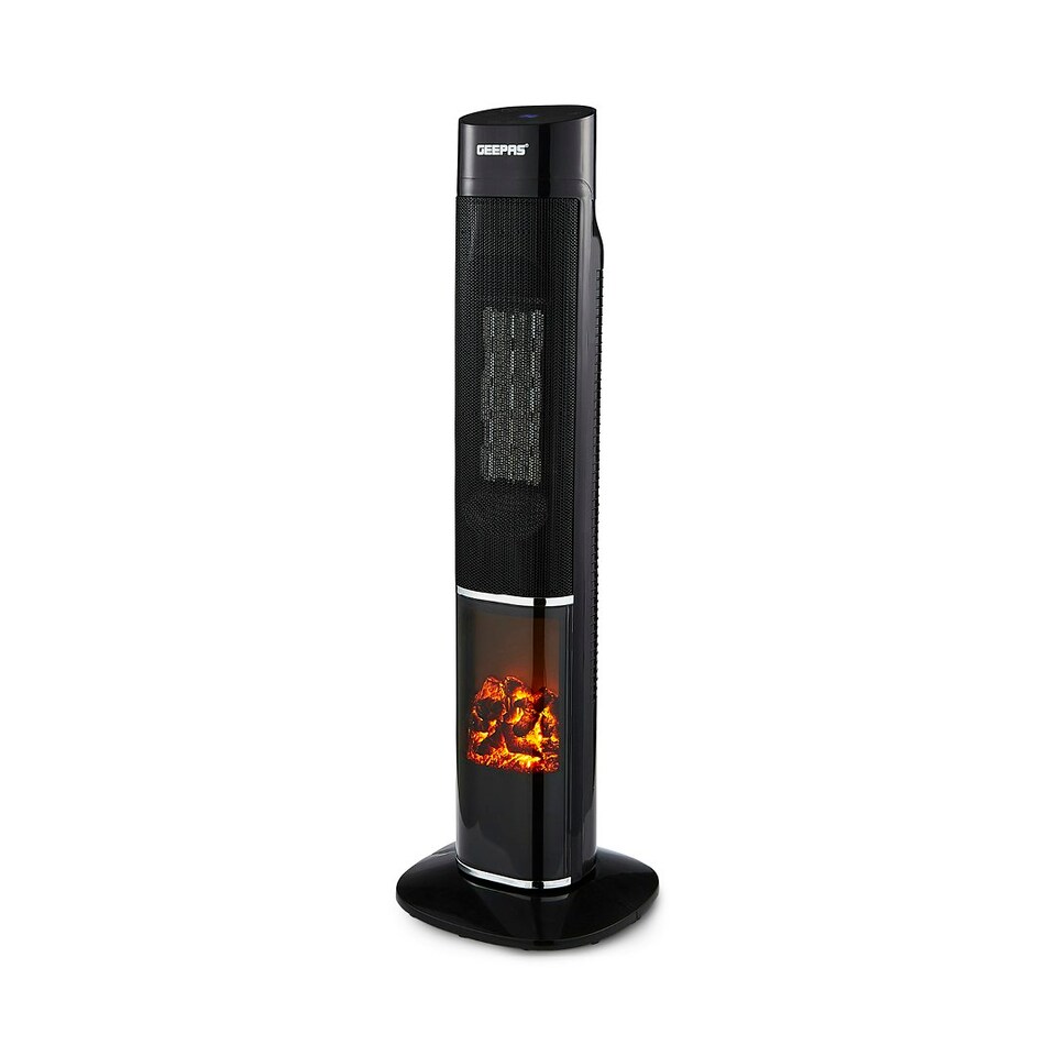 image 1 of GEEPAS Digital Ceramic Tower Heater - Black