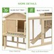 image 7 of PawHut Large Chicken Coop with Run Garden Hen House Poultry Coops Cages with Nesting Box Wooden 204 x 85 x 93cm, Natural Wood Finish