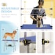 image 8 of PawHut Metal Adjustable Dog Grooming Table Rubber Top 2 Safety Slings Mesh