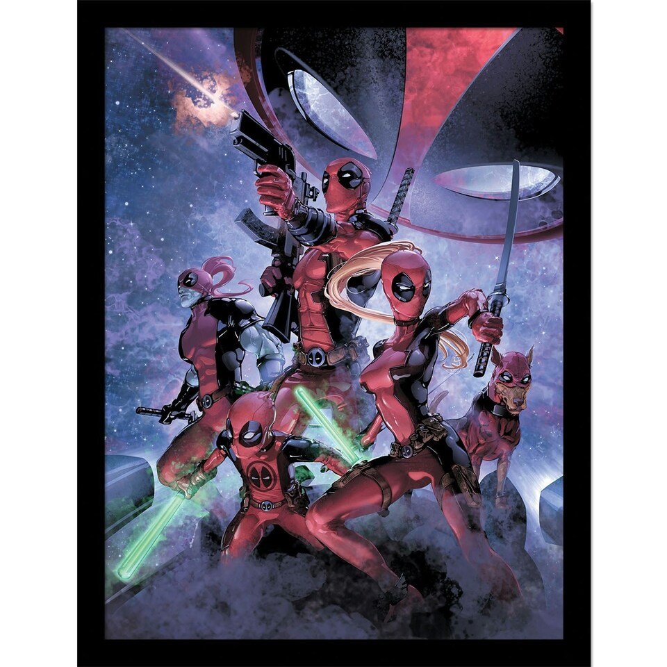 image 1 of Deadpool (Family) Framed 30x40cm Print