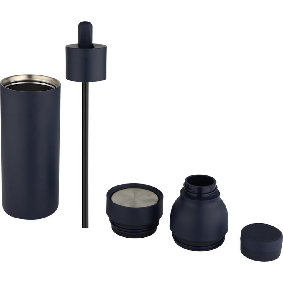 image 1 of Floso Illuminate Stainless Steel Double Wall 650ml Water Bottle Set | Blue | Navy | 1