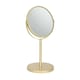 image 1 of Harbour Housewares Pedestal Mirror - 18.5cm x 34.5cm - Gold Gold