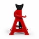 image 6 of 3 Ton Heavy Duty Ratchet Jack Lifting Axle Stands - Set of 2 | Red