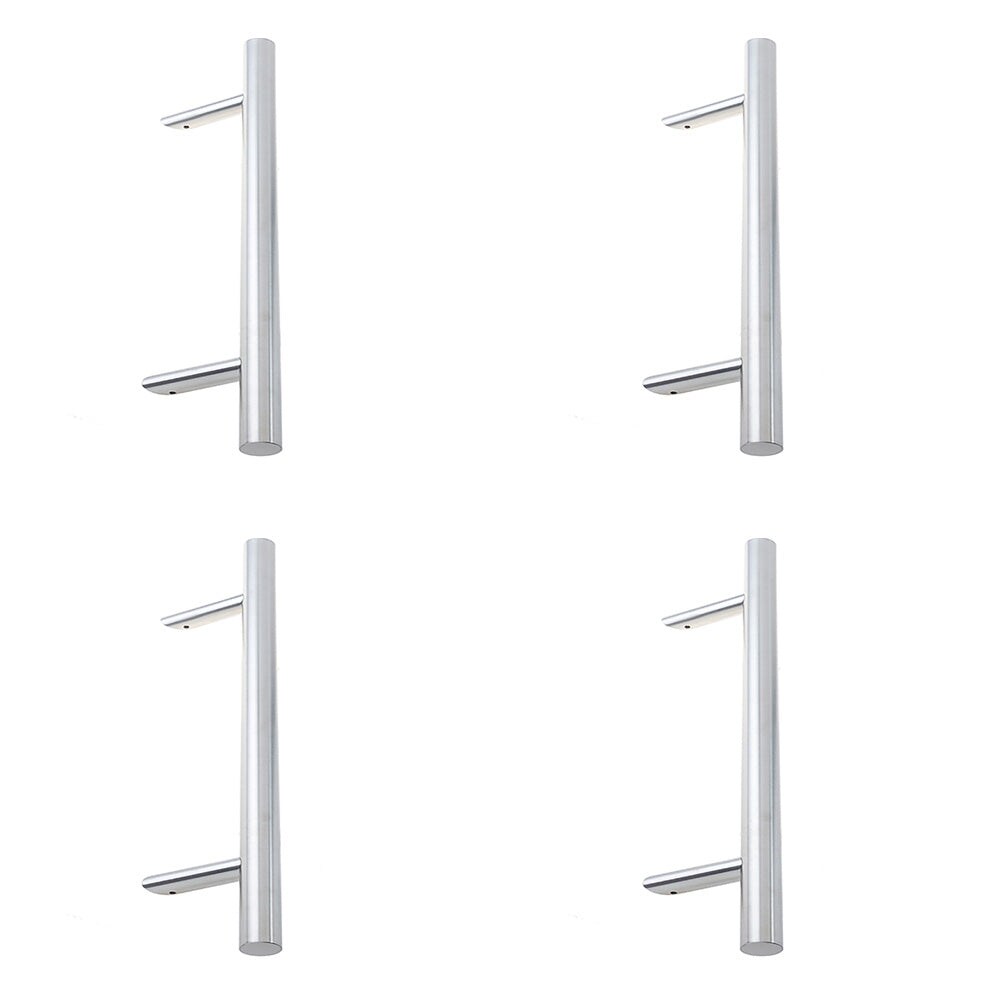 4 PACK Premium Satin Stainless Steel Cranked Pull Handle 1200x32mm for Durability and Style - Door Handle