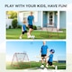 image 7 of HOMCOM Double-Sided Football Rebounder Net, Football Rebound Net Target Goal with Five Adjustable Angles, Red | Red