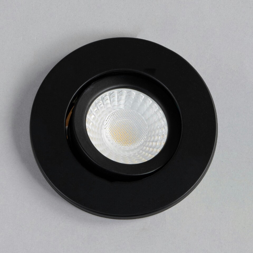 image 1 of BHS Cal LED Fire Rated IP65 Recessed Spotlight | Black | Satin Black | 1