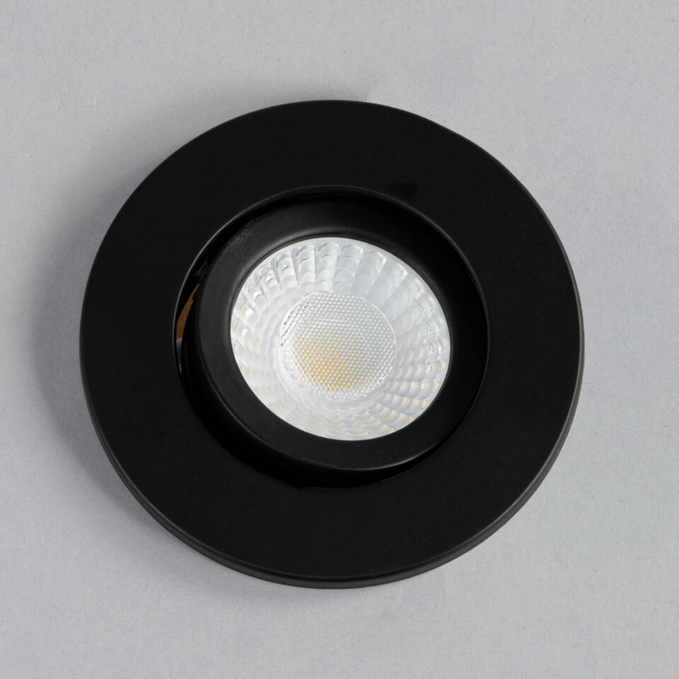 image 1 of BHS Cal LED Fire Rated IP65 Recessed Spotlight | Black | Satin Black | 1