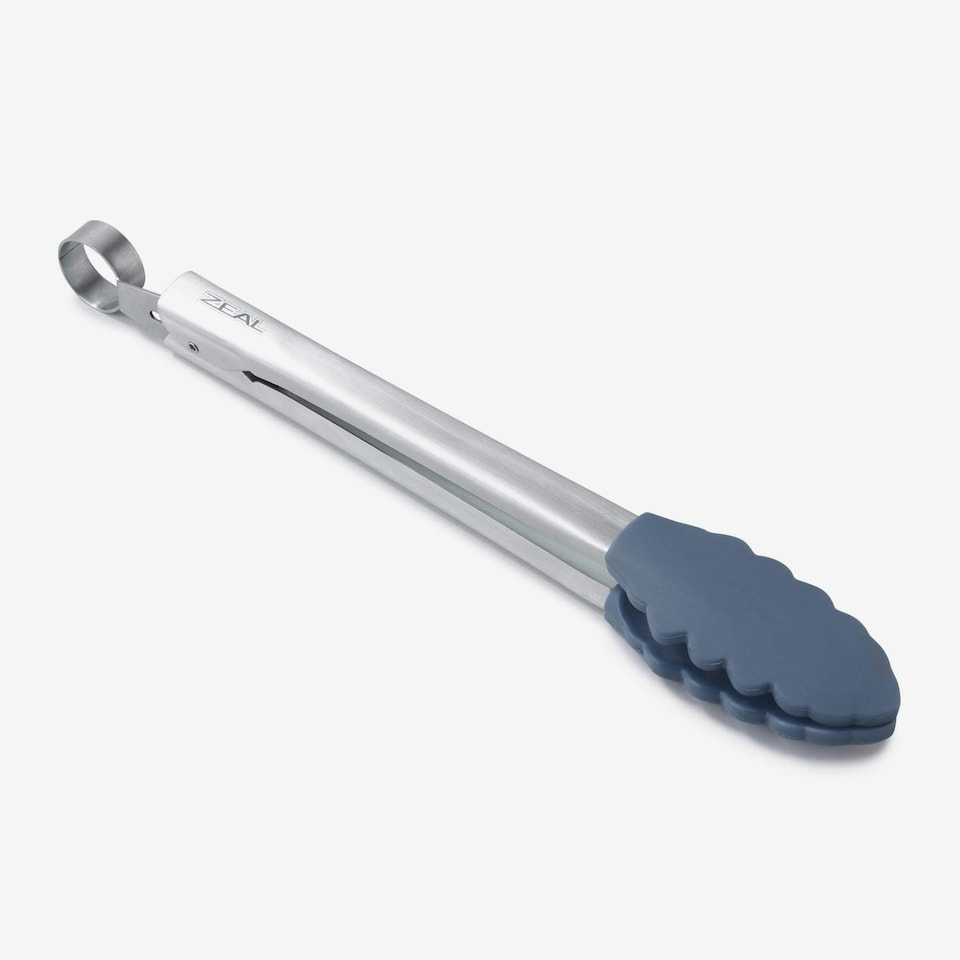 image 1 of Zeal Silicone Cooking Tongs, 25cm, Dark Grey
