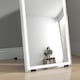 image 9 of HOMCOM Full Length Mirror with LED Lights, 15040cm Floor Mirror, Free Standing, Wall Mounted or Leaning, Full Size Body Mirror with Dimmable and 3 Colour Lighting for Bedroom, 33W, White