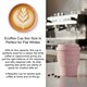 image 7 of Ecoffee Cup 8oz 240ml Reusable 100% Plant Based Coffee Cup with Silicone Lid & Sleeve - Melamine Free Travel Mug