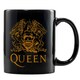 image 2 of Queen 315ml Mug and Sock Set - Black/Yellow - One Size