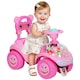 image 1 of AIYAPLAY Ride on Car, Push Along Toy, Toddler Car Foot to Floor with Under Seat Storage, Anti-Over-Backwards Device, Horn, Music, Light, for 18-36 Months, Pink