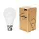image 1 of ValueLights 2 Pack B22 White Plastic GLS LED 6W Cool White 6500K 500lm Light Bulb