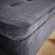 image 1 of Malmo Lift-Up Storage Ottoman Chest Box Black