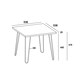image 4 of Core Products Augusta Industrial Pine Standard Lamp Table H47.5cm x W53.8cm x D53.8cm Brown