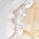 image 2 of OHS 2 x Frill Edge Decor Pillowcases Microfibre Pillow Covers | White | Standard