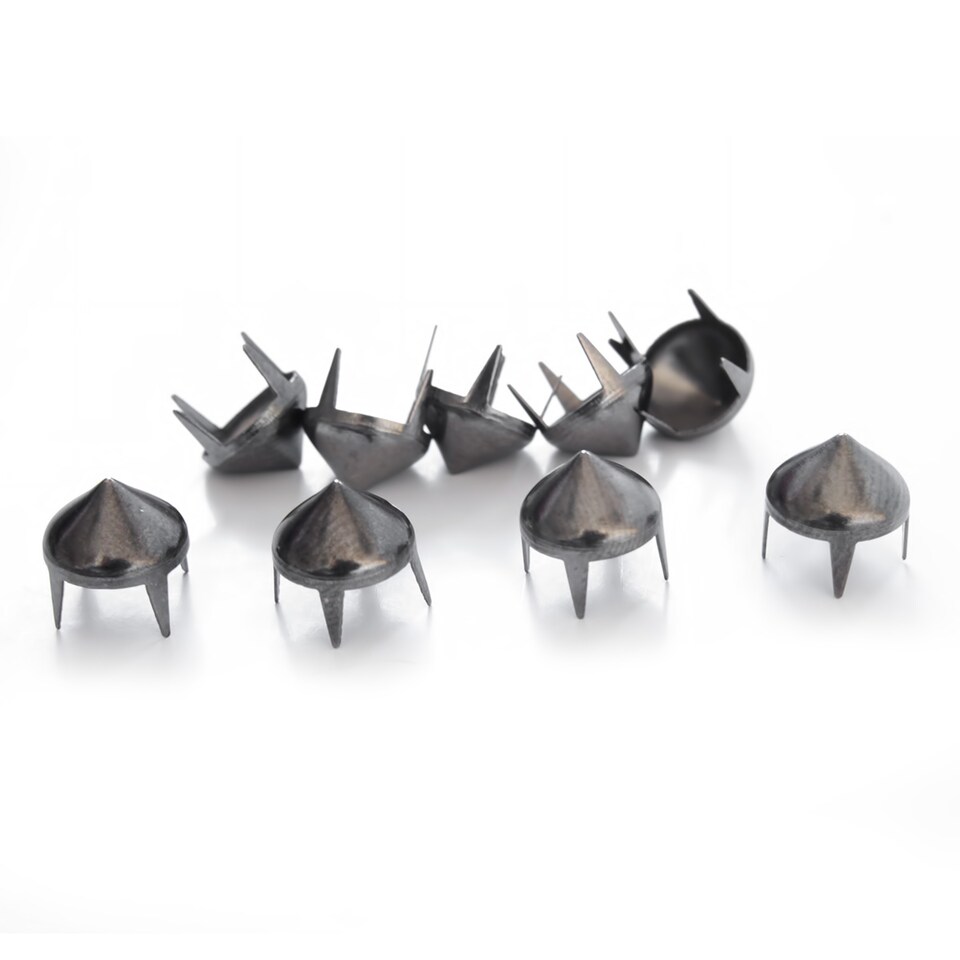 image 1 of 8mm High Cone Punk Studs Hand Pressed Leather Rivets - 50pcs