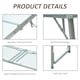 image 5 of Outsunny 4ft Aluminium Portable Folding Camping Picnic Table Outdoor Garden