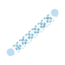 Unique Party Today 1st Birthday Banner - Blue/Silver - 6ft