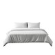 image 3 of Microfibre Soft Touch Duvet Cover And Pillowcase/s Set Bed Linen Blue | Duck Egg Blue | Double