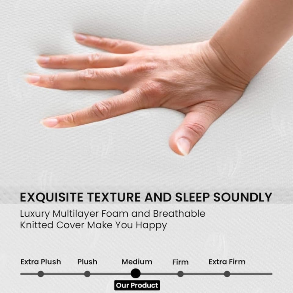 image 1 of Pureflex Memory Foam Mattress - 4 inch - King - Orthopedic