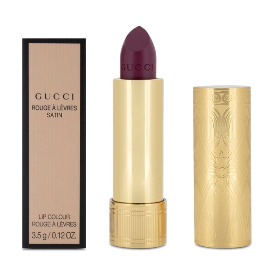 image 1 of Gucci Satin Brown Red Lipstick 600 The Fallen Sparrow N/A