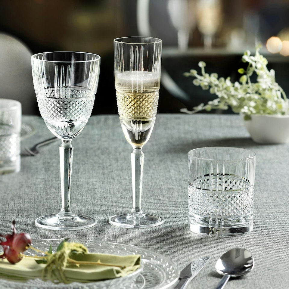 image 1 of RCR Crystal Brillante Glass Champagne Flutes - 190ml - Pack of 12
