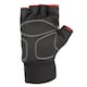 image 5 of Adidas Half-Finger Weightlifting Gloves, Black/White — Padded Palm & Wrist Strap (Size S) | Multi | Black/White | S