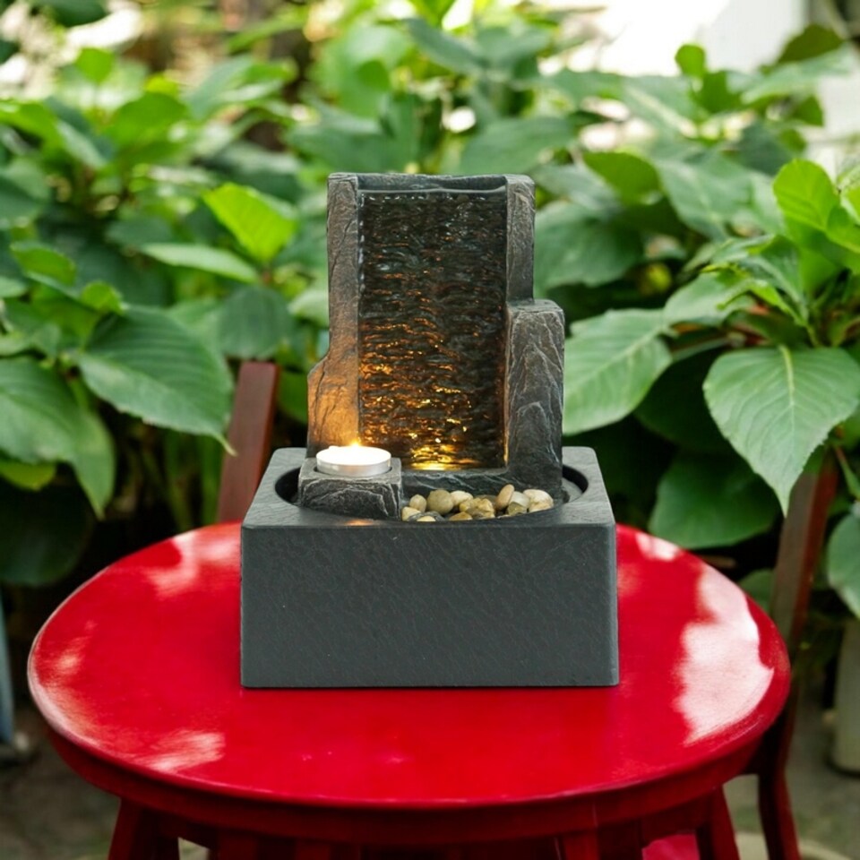 image 1 of Table-Top Fountain - L18 x W18 x H25 cm