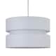 image 1 of White Layered Easy Fit Drum Light Shade | White | Large | 1