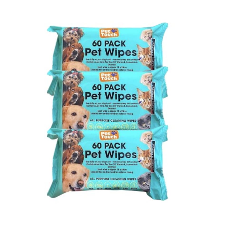 image 1 of Pet Touch Pet Wipes All Purpose 60 Pack | Blue | Blue | 1