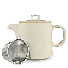 Scandi Home 1L Oslo Cream Teapot with Stainless Steel Infuser