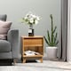 image 7 of HOMCOM Bedside Table Storage Organizer Side Table with Drawer and Shelf Bedroom