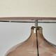 image 5 of BHS Petrice Large Smoked Brown Glass Table Lamp