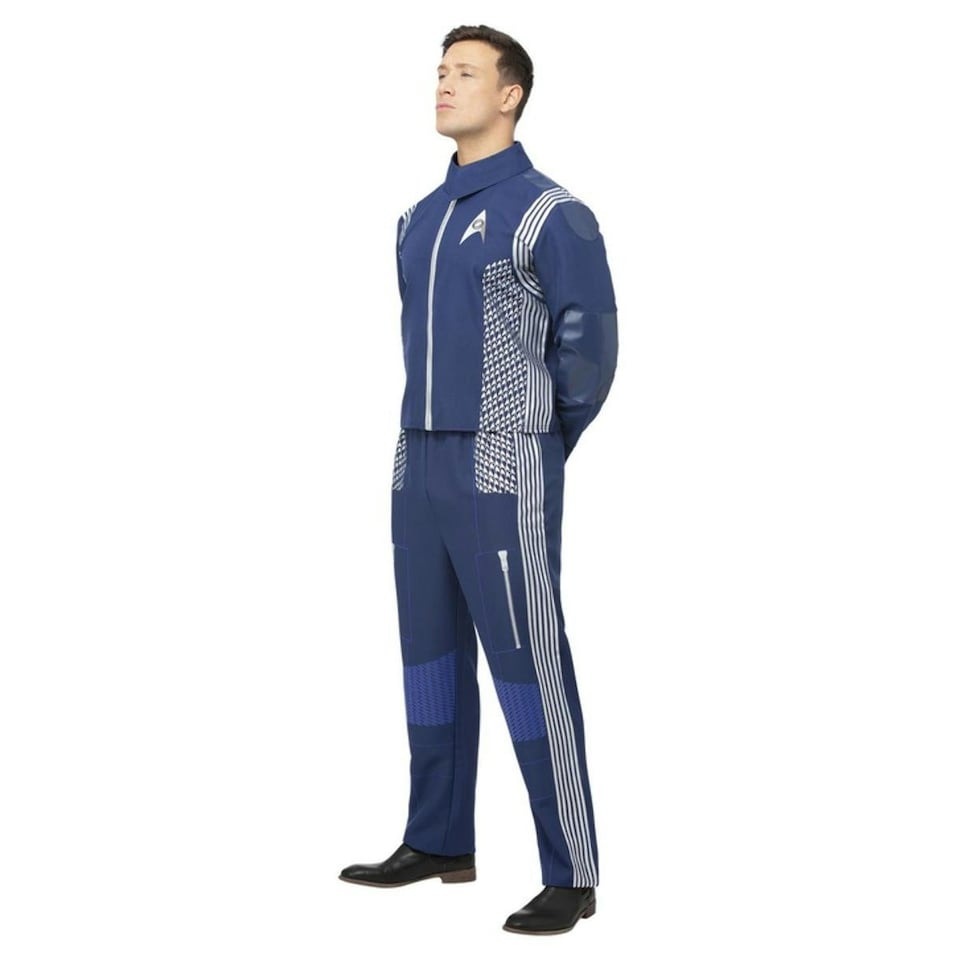 image 1 of Star Trek: Discovery Mens Science Uniform Costume Set - Blue/Silver - L L