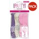 image 1 of Unique Party Age 100 Glitz Latex Balloons (Pack Of 30) - Pink/Purple/White - One Size