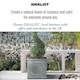 image 8 of Faux Lead Chelsea Box Square Grey Light Stone Garden Planter W45 H45 L45 cm, 91 ltrs Cap.