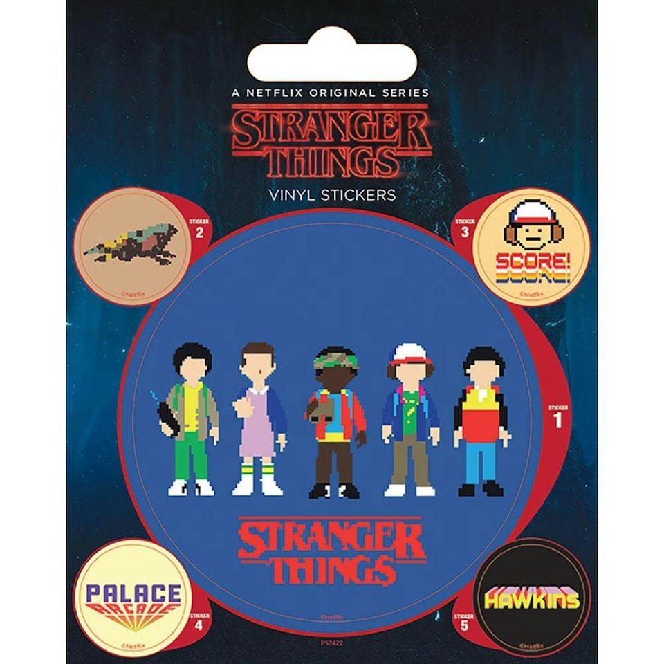 image 1 of Stranger Things Stickers - Multi-colour - One Size
