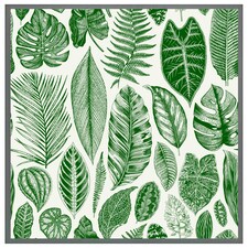 Leaves mixed (Picture Frame) Grey | M