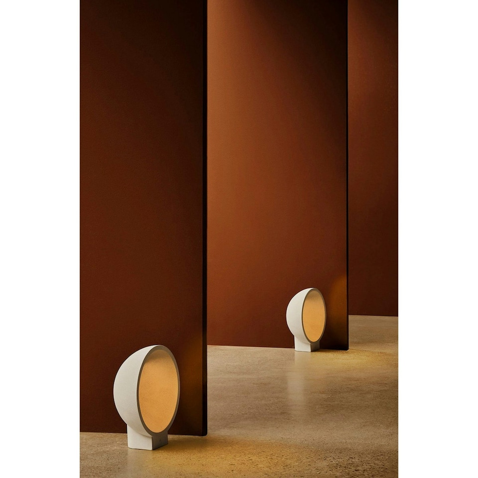 image 1 of Gaia Outdoor Pedestal Light Beige 2700K IP55