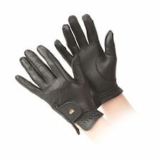Shires Aubrion Leather Horse Riding Gloves Black | Size: Large
Colour: Black