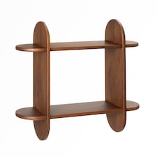 Montague Floating Shelves - 2 Tier Solid Wood Wall Mounted Shelf